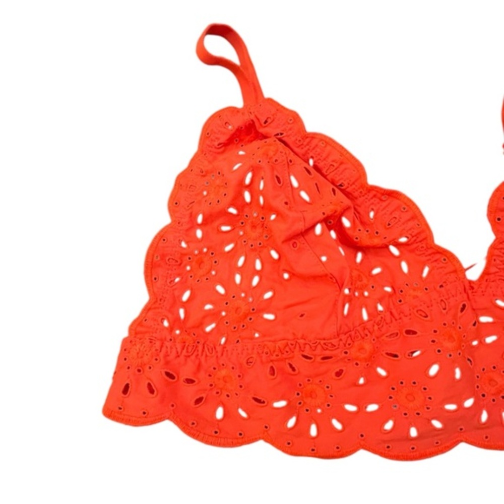 Jasmine + Ginger Eyelet Bralette Size XL Poppy Red NWT Lingerie‎ Intimate - Picture 2 of 9